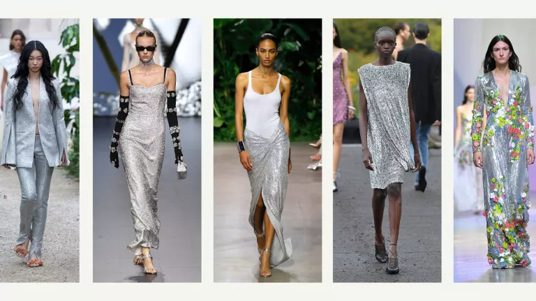srebrne haljine 2023. magazin mode
